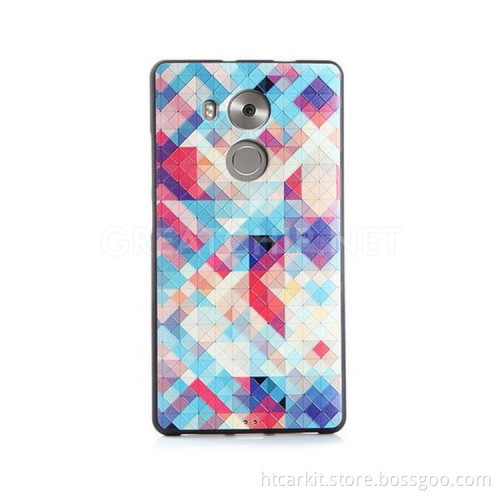 Ultra slim customize tpu cover for huawei mate8 emboss cheap tpu case